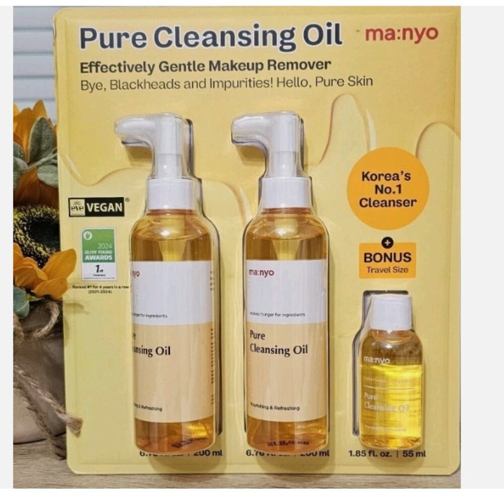 Manyo Pure Cleansing Oil 3 Pk Set 2x 6.7 oz + 1.8oz